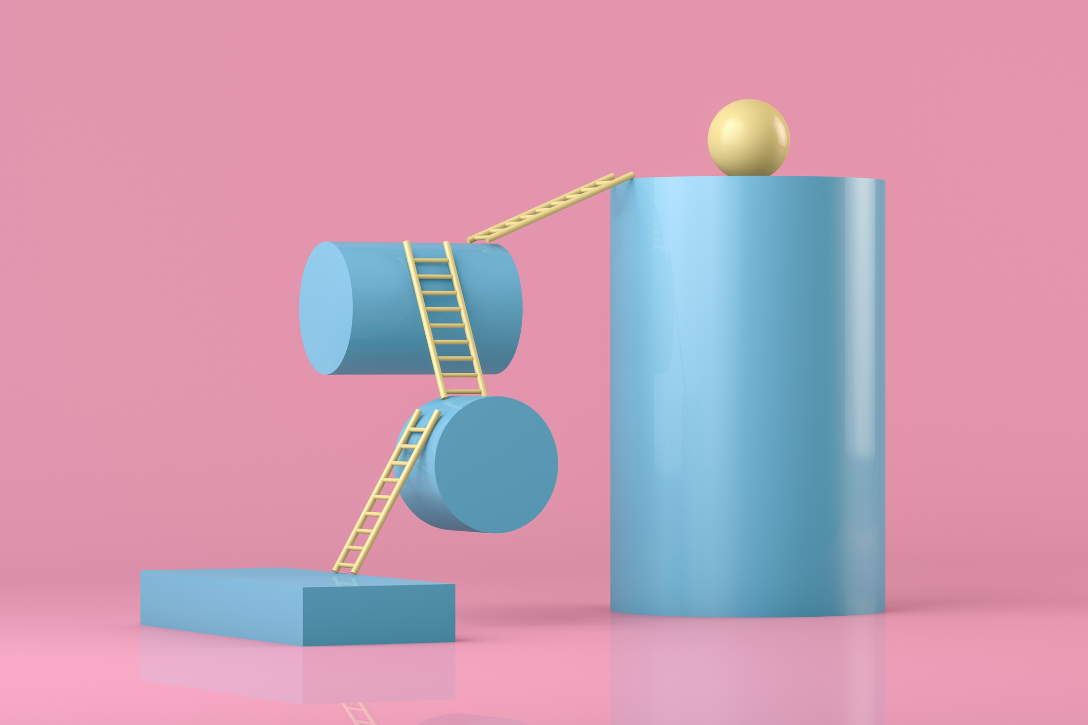 Stairs, Ladder of Success Concept